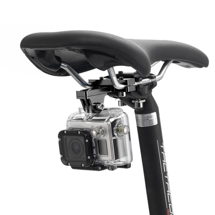 PULUZ Aluminium Alloy Bike Seat Cushion Mount for for GoPro, Insta360, DJI and Other Action Cameras, Seat Mount