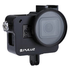 PULUZ Housing Shell CNC Aluminum Alloy Protective Cage with Insurance Frame & 52mm UV Lens for GoPro HERO(2018) /7 Black /6 /5, For HERO6 /5 Pull Frame UK Stock, For HERO6 /5 Pull Frame US Stock, For HERO6 /5 Pull Frame AE Stock, For HERO6 /5 Pull Fram...