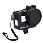 PULUZ Housing Shell CNC Aluminum Alloy Protective Cage with 52mm UV Lens for GoPro HERO(2018) /7 Black /6 /5, For HERO6 /5 No Frame UK Stock, For HERO6 /5 No Frame US Stock, For HERO6 /5 No Frame AE Stock, For HERO6 /5 No Frame, For HERO5/6 No Frame