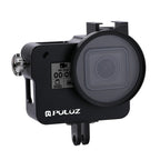 PULUZ Housing Shell CNC Aluminum Alloy Protective Cage with 52mm UV Lens for GoPro HERO(2018) /7 Black /6 /5, For HERO6 /5 No Frame UK Stock, For HERO6 /5 No Frame US Stock, For HERO6 /5 No Frame AE Stock, For HERO6 /5 No Frame, For HERO5/6 No Frame