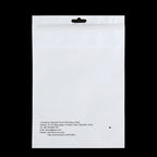 10 PCS PULUZ 25.8cm x 18cm Hang Hole Clear Front White Pearl Jewelry Zip Lock Packaging Bag (Size: L), Size: L