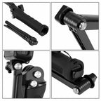 PULUZ 3-Way Grip Foldable Tripod Selfie-stick Extension Monopod for DJI, Insta360, GoPro and Other Action Cameras, Length: 20-58cm, Length: 20-58cm, Length: 20-58cm(AE)
