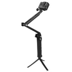 PULUZ 3-Way Grip Foldable Tripod Selfie-stick Extension Monopod for DJI, Insta360, GoPro and Other Action Cameras, Length: 20-58cm, Length: 20-58cm, Length: 20-58cm(AE)