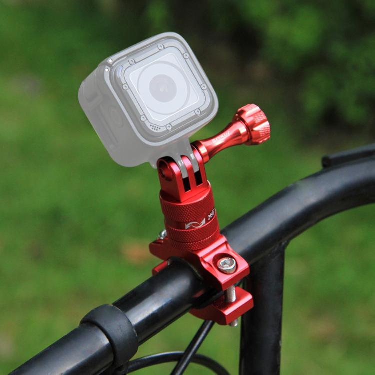 PULUZ 360 Degree Rotation Bike Aluminum Handlebar Adapter Mount with Screw for GoPro, Insta360, DJI and Other Action Cameras, AE Stock (Blue), US Stock (Red), China Stock (Red), US Stock (Blue), China Stock (Blue), US Stock (Black)                     ...
