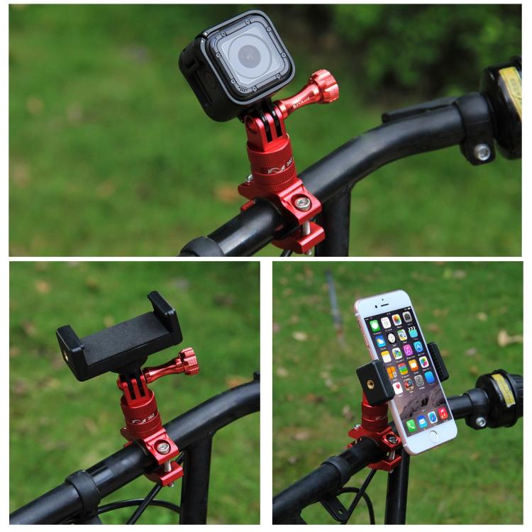 PULUZ 360 Degree Rotation Bike Aluminum Handlebar Adapter Mount with Screw for GoPro, Insta360, DJI and Other Action Cameras, AE Stock (Blue), US Stock (Red), China Stock (Red), US Stock (Blue), China Stock (Blue), US Stock (Black)                     ...