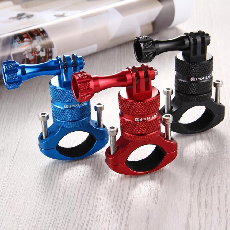 PULUZ 360 Degree Rotation Bike Aluminum Handlebar Adapter Mount with Screw for GoPro, Insta360, DJI and Other Action Cameras, AE Stock (Blue), US Stock (Red), China Stock (Red), US Stock (Blue), China Stock (Blue), US Stock (Black)                     ...