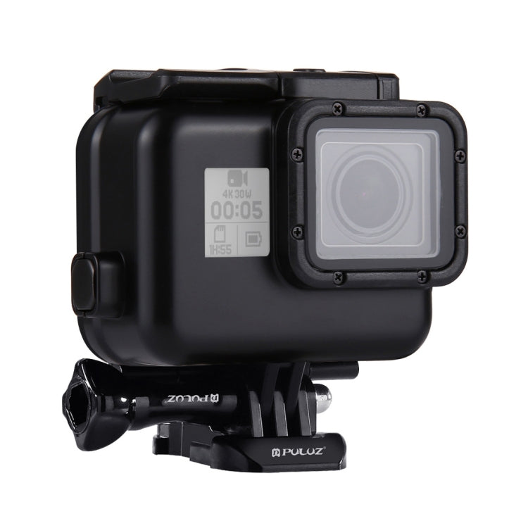PULUZ 60m Waterproof Housing Protective Case for GoPro HERO(2018) / HERO7 Black /6 /5, with Buckle Basic Mount & Screw, No Need to Remove Lens, 2 in 1 for HERO5, 2 in 1 for HERO5 (AE)