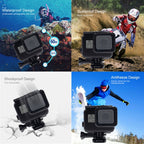 PULUZ 60m Waterproof Housing Protective Case for GoPro HERO(2018) / HERO7 Black /6 /5, with Buckle Basic Mount & Screw, No Need to Remove Lens, 2 in 1 for HERO5, 2 in 1 for HERO5 (AE)