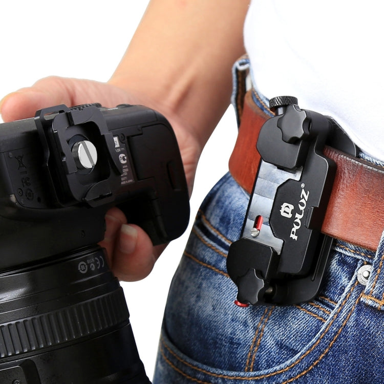 PULUZ Capture Camera Clip Aluminum Alloy Quick Release Clip with Plate, Capture Clip(AE), Quick Release(Blue), Capture Clip