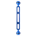 PULUZ 7.87 inch 20cm Aluminum Alloy Dual Balls Arm for Underwater Torch / Video Light, Ball Diameter: 2.54cm, 7.87 inch (Black), 7.87 inch (Blue), 7.87 inch (Red)