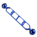 PULUZ 9.0 inch 22.8cm Aluminum Alloy Dual Balls Arm, Ball Diameter: 25mm, 9.0 inch (Black), 9.0 inch (Blue), 9.0 inch (Red)