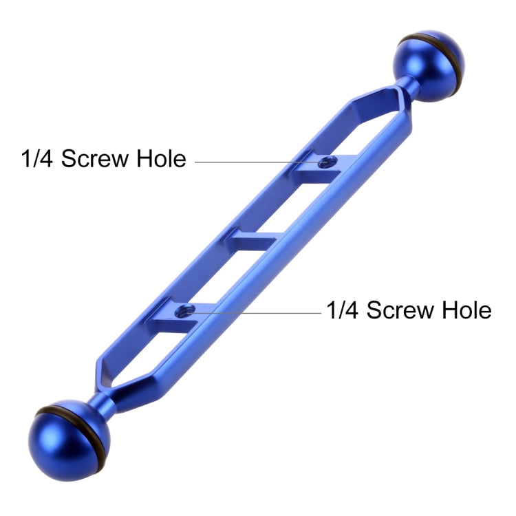PULUZ 9.0 inch 22.8cm Aluminum Alloy Dual Balls Arm, Ball Diameter: 25mm, 9.0 inch (Black), 9.0 inch (Blue), 9.0 inch (Red)