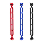 PULUZ 11.0 inch 27.9cm Aluminum Alloy Dual Balls Arm, Ball Diameter: 25mm, 11.0 inch (Black), 11.0 inch (Blue), 11.0 inch (Red)