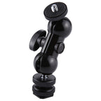 PULUZ Flash Hot Shoe Swivel Ball Head 1/4 inch Tripod Screw Magic Arm with Lock, Magic Arm