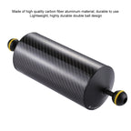 PULUZ 10.8 inch 27.5cm Length 80mm Diameter Dual Balls Carbon Fiber Floating Arm, Ball Diameter: 25mm, Buoyancy: 900g, 10 inch 900g Buoyancy