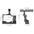 PULUZ Video Camera Cage Stabilizer with Handle for Canon EOS M50, For Canon EOS M50