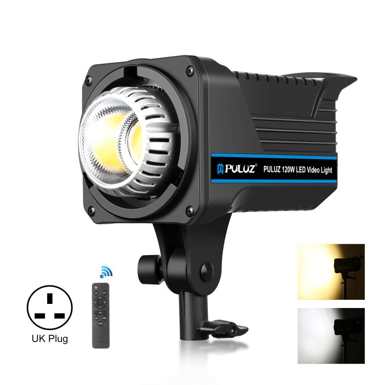 PULUZ 220V 120W Studio Video Light Dual Color Temperature Built-in Dissipate Heat System with Remote Control, 120W 2700K-6500K UK Plug, 120W 2700K-6500K US Plug, 120W 2700K-6500K AU Plug, 120W 2700K-6500K EU Plug