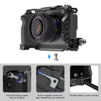For  Sony A6700 PULUZ Metal Camera Cage Stabilizer Rig, For Sony A6700