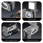 For Sony Sony Cinema Line FX2 / ILME-FX2B PULUZ Metal Camera Cage Stabilizer Rig, For Sony Cinema Line FX2 Cage