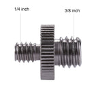 PULUZ 1/4 inch Male Thread to 3/8 inch Male Thread Adapter Screw, 1/4 Male to 3/8 Male