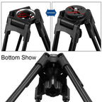 PULUZ 75mm Half Ball Flat to Bowl Adapter for Fluid Head Tripod DSLR Rig Camera, Metal Material, Bowl Adapter