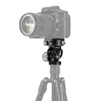 PULUZ 2-Way Pan/Tilt Tripod Head Panoramic Photography Head with Quick Release Plate & 3 Bubble Level, 2-Way Pan/Tilt Tripod