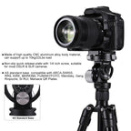 PULUZ 2-Way Pan/Tilt Tripod Head Panoramic Photography Head with Quick Release Plate & 3 Bubble Level, 2-Way Pan/Tilt Tripod