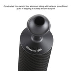 PULUZ 14.56 inch 37cm Length 40mm Diameter Dual Balls Carbon Fiber Floating Arm, Ball Diameter: 25mm, Buoyancy: 300g, 14 inch 300g Buoyancy