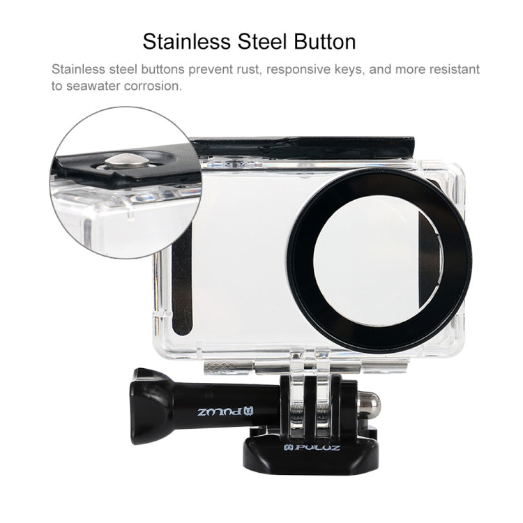PULUZ 45m Underwater Acrylic Plexiglass Waterproof Housing Diving Case for Xiaomi Mijia Small Camera, with Buckle Basic Mount & Screw, For Mijia Small Camera