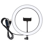 PULUZ 11.8 inch 30cm USB 3 Modes Dimmable LED Ring Vlogging Selfie Photography Video Lights with Cold Shoe Tripod Ball Head & Phone Clamp, 11.8 inch