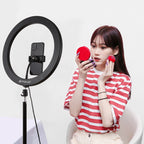 PULUZ 11.8 inch 30cm USB 3 Modes Dimmable LED Ring Vlogging Selfie Photography Video Lights with Cold Shoe Tripod Ball Head & Phone Clamp, 11.8 inch