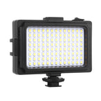 PULUZ Pocket 96 LEDs 860LM Professional Vlogging Photography Video & Photo Studio Light with White and Orange Magnet Filters Light Panel for Canon, Nikon, DSLR Cameras, 96 LED (AE), 104 LED