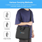 PULUZ 14 inch Ring LED Lights Portable Zipper Storage Bag Shoulder Handbags, Size: 43cm x 38cm x 3cm, 43cm x 38cm x 3cm
