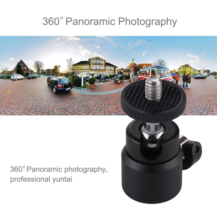PULUZ 1/4 inch Screw Metal Tripod Ball Head Adapter with Lock, Tripod Ball Head