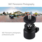 PULUZ 1/4 inch Screw Metal Tripod Ball Head Adapter with Lock, Tripod Ball Head