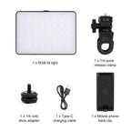 PULUZ Thin Pocket 94 LEDs RGB Full Color Beauty Fill Light Handheld Photography LED Light, 94 LED