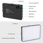 PULUZ Thin Pocket 94 LEDs RGB Full Color Beauty Fill Light Handheld Photography LED Light, 94 LED