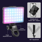 PULUZ Thin Pocket 94 LEDs RGB Full Color Beauty Fill Light Handheld Photography LED Light, 94 LED