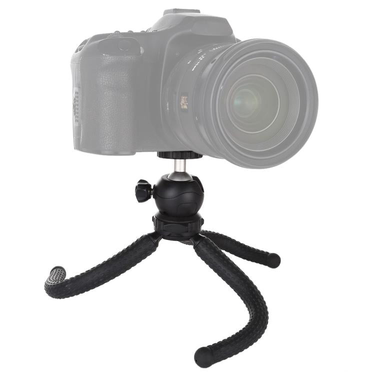 PULUZ Mini Octopus Flexible Tripod Holder with Ball Head for DJI, Insta360, GoPro and Other Action Cameras, SLR Cameras, Cellphone, Size: 25cmx4.5cm, 25cm Tripod(US), 25cm Tripod