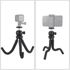 PULUZ Mini Octopus Flexible Tripod Holder with Ball Head for DJI, Insta360, GoPro and Other Action Cameras, SLR Cameras, Cellphone, Size: 25cmx4.5cm, 25cm Tripod(US), 25cm Tripod