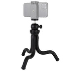 PULUZ Mini Octopus Flexible Tripod Holder with Ball Head for SLR Cameras, DJI, Insta360, GoPro and Other Action Cameras, Cellphone, Size:30cmx5cm, 30cm Tripod