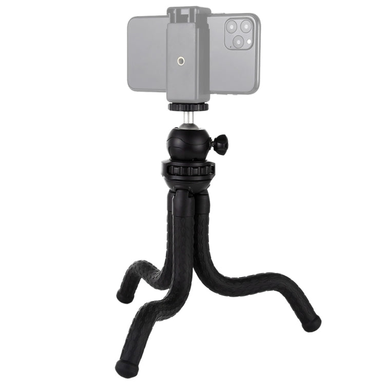 PULUZ Mini Octopus Flexible Tripod Holder with Ball Head for SLR Cameras, DJI, Insta360, GoPro and Other Action Cameras, Cellphone, Size:30cmx5cm, 30cm Tripod