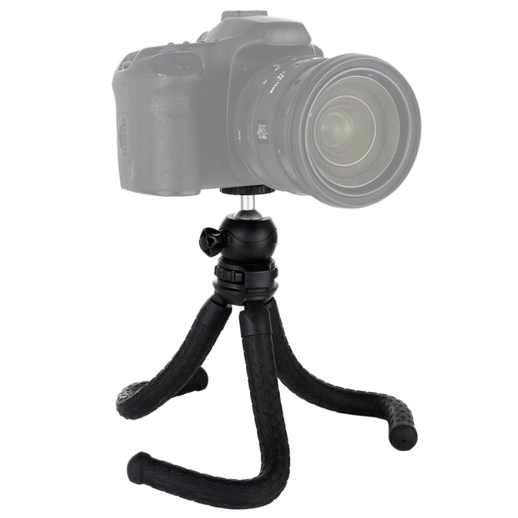 PULUZ Mini Octopus Flexible Tripod Holder with Ball Head for SLR Cameras, DJI, Insta360, GoPro and Other Action Cameras, Cellphone, Size:30cmx5cm, 30cm Tripod