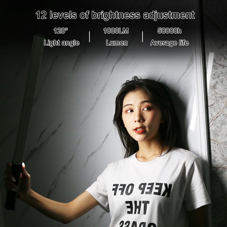 PULUZ RGB Colorful Photo LED Stick Adjustable Color Temperature Handheld LED Fill Light with Remote Control, Remote Fill Light RU, Remote Fill Light