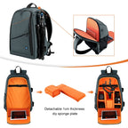 PULUZ Outdoor Portable Waterproof Scratch-proof Dual Shoulders Backpack Handheld PTZ Stabilizer Camera Bag with Rain Cover for Digital Camera, DJI Ronin-SC / Ronin-S, Backpack(Black RU), Backpack(Grey RU), Backpack(Grey), Backpack(Blue), Backpack(Black...