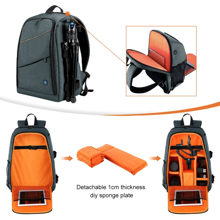 PULUZ Outdoor Portable Waterproof Scratch-proof Dual Shoulders Backpack Handheld PTZ Stabilizer Camera Bag with Rain Cover for Digital Camera, DJI Ronin-SC / Ronin-S, Backpack(Black RU), Backpack(Grey RU), Backpack(Grey), Backpack(Blue), Backpack(Black...
