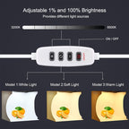 PULUZ 23cm Ring LED Panel Folding Portable Light Photo Lighting Studio Shooting Tent Box Kit with 6 Colors Backdrops (Black, White, Yellow, Red, Green, Blue), Unfold Size: 24cm x 23cm x 23cm, 23cm Ring LED Panel (RU), 23cm Ring LED Panel