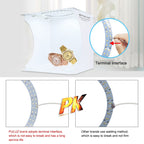 PULUZ 23cm Ring LED Panel Folding Portable Light Photo Lighting Studio Shooting Tent Box Kit with 6 Colors Backdrops (Black, White, Yellow, Red, Green, Blue), Unfold Size: 24cm x 23cm x 23cm, 23cm Ring LED Panel (RU), 23cm Ring LED Panel