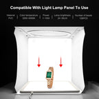 PULUZ 30cm Folding Portable Ring Light Board Photo Lighting Studio Shooting Tent Box Kit with 6 Colors Backdrops (Black, White, Yellow, Red, Green, Blue), Unfold Size: 31cm x 31cm x 32cm, 30cm Box(RU), 30cm Box