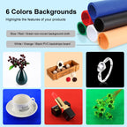 PULUZ 40cm Folding Portable White Light Dimmable Photo Lighting Studio Shooting Tent Box Kit with 6 Colors (Black, Orange, White, Red, Green, Blue) Backdrops, 40cm Box(UK/AE), 40cm Box(US), 40cm Box(UK), 40cm Box(EU), 40cm Box(AU)